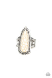 Pioneer Plains - white - Paparazzi ring - Glitzygals5dollarbling Paparazzi Boutique 