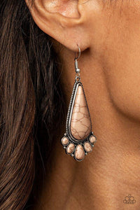 Paparazzi Earring ~ Rural Recluse - Brown - Glitzygals5dollarbling Paparazzi Boutique 