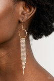 Paparazzi Earring ~ Tapered Twinkle - Gold - Glitzygals5dollarbling Paparazzi Boutique 