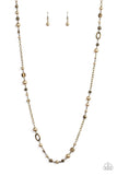 Make an Appearance - brass - Paparazzi necklace - Glitzygals5dollarbling Paparazzi Boutique 