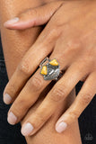 Make the NEST of It Yellow ~ Paparazzi Ring - Glitzygals5dollarbling Paparazzi Boutique 