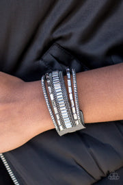 Paparazzi Spectacular Shimmer Silver Urban Bracelet - Glitzygals5dollarbling Paparazzi Boutique 
