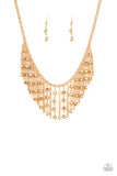 Paparazzi Rebel Remix - Gold - Necklace & Earrings - Glitzygals5dollarbling Paparazzi Boutique 