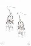 Paparazzi Mainstage Meet and Greet - White Moonstone Earrings - Fashion Fix Exclusive February 2019 - Glitzygals5dollarbling Paparazzi Boutique 