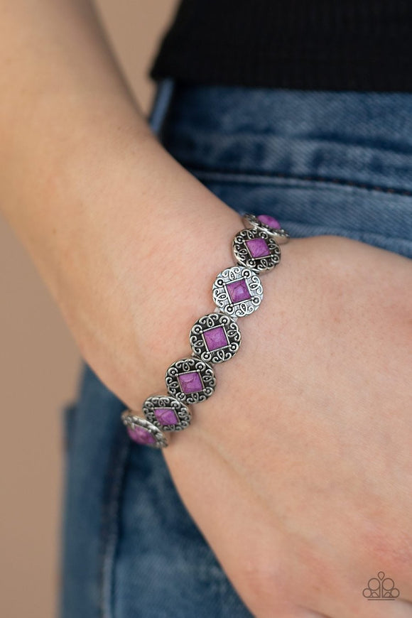 Desert Dilemma - purple - Paparazzi bracelet - Glitzygals5dollarbling Paparazzi Boutique 