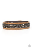 Paparazzi Crunch Time - Brown Bracelet - Glitzygals5dollarbling Paparazzi Boutique 