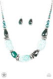 Paparazzi In Good Glazes - Blue - Necklace & Earrings - Blockbuster Exclusive - Glitzygals5dollarbling Paparazzi Boutique 