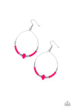 Paparazzi Retro Rural - Pink Earrings - Glitzygals5dollarbling Paparazzi Boutique 