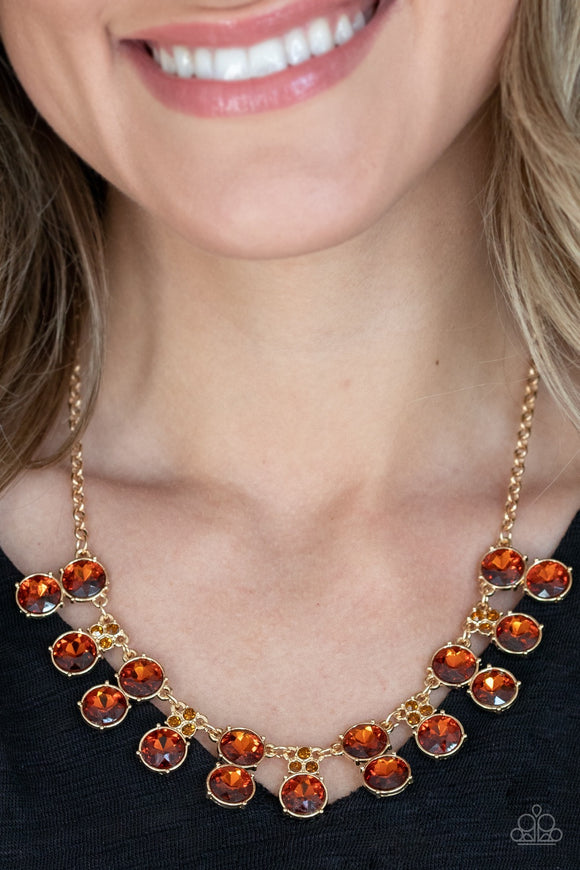Paparazzi Top Dollar Twinkle - Brown Necklace - Glitzygals5dollarbling Paparazzi Boutique 