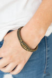 Paparazzi Bracelet ~ Locked in Luster - Brass - Glitzygals5dollarbling Paparazzi Boutique 