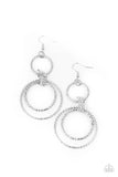 Getting Hitched - white - Paparazzi earrings - Glitzygals5dollarbling Paparazzi Boutique 