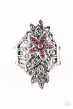 Paparazzi Formal Floral - Pink Ring - Glitzygals5dollarbling Paparazzi Boutique 