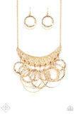 Paparazzi Metro Eclipse - Gold Necklace - Glitzygals5dollarbling Paparazzi Boutique 