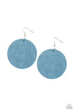 Paparazzi Trend Friends Blue leather Earrings - Glitzygals5dollarbling Paparazzi Boutique 