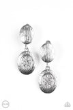 Runway Radiance White Clip-on Earrings - Glitzygals5dollarbling Paparazzi Boutique 