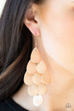 Paprazzi Iconic Illumination - Copper - Teardrops - Cascade Earrings - Glitzygals5dollarbling Paparazzi Boutique 