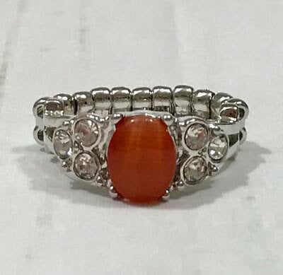 Paparazzi Extra Spark Tacular Orange Moonstone Ring - Glitzygals5dollarbling Paparazzi Boutique 