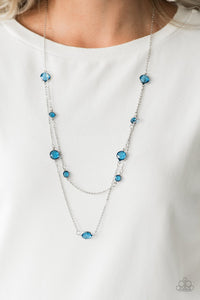 Paparazzi Raise Your Glass - Blue Gems - Necklace and matching Earrings - Glitzygals5dollarbling Paparazzi Boutique 