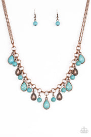 Paparazzi Welcome To Bedrock Copper Necklace - Glitzygals5dollarbling Paparazzi Boutique 
