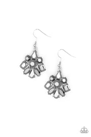 Paparazzi “Fiercely Famous” Silver Earrings - Glitzygals5dollarbling Paparazzi Boutique 