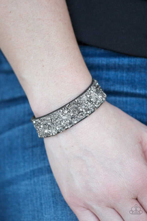 Stardust Sparkle Silver Urban Bracelet - Glitzygals5dollarbling Paparazzi Boutique 
