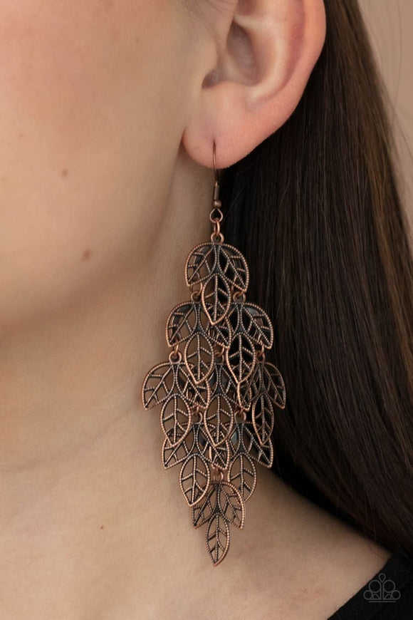 The Shakedown - copper - Paparazzi earrings - Glitzygals5dollarbling Paparazzi Boutique 