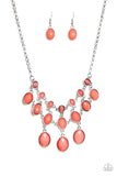 Paparazzi Mermaid Marmalade - Orange / Coral Gems - Necklace & Earrings - Glitzygals5dollarbling Paparazzi Boutique 