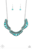 Paparazzi Naturally Native - Blue - Necklace - Trend Blend / Fashion Fix Exclusive - October 2020 - Glitzygals5dollarbling Paparazzi Boutique 