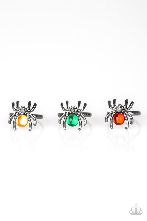 Paparazzi Starlet Shimmer Girls Kids Rings - 10 - Halloween Spiders - Glitzygals5dollarbling Paparazzi Boutique 