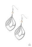 Paparazzi Absolutely Airborne White Feather Earrings - Glitzygals5dollarbling Paparazzi Boutique 