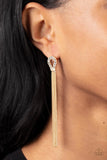 Dallas Debutante Gold ~ Paparazzi Earring - Glitzygals5dollarbling Paparazzi Boutique 