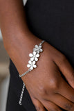 Flowering Fiji White Bracelet - Glitzygals5dollarbling Paparazzi Boutique 
