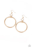 Total Focus - gold - Paparazzi earrings - Glitzygals5dollarbling Paparazzi Boutique 