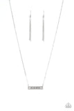Paparazzi Love One Another - Silver - "Love One Another" Inspirational Necklace and matching Earrings - Glitzygals5dollarbling Paparazzi Boutique 