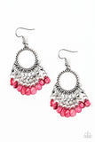 Paparazzi Paradise Palace - Red Earrings - Glitzygals5dollarbling Paparazzi Boutique 
