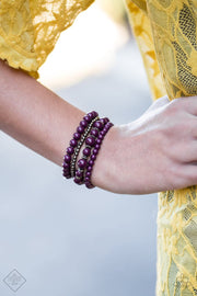 Paparazzi Rockin’ Rococo Purple Fashion Fix Exclusive Bracelet - Glitzygals5dollarbling Paparazzi Boutique 