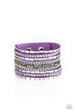 Paparazzi Bracelet ~ Rhinestone Rumble - Purple - Glitzygals5dollarbling Paparazzi Boutique 