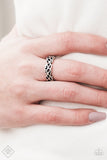 Whimsically Wreathed Silver Filigree Fashion Fix Exclusive Ring - Glitzygals5dollarbling Paparazzi Boutique 