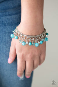 Paparazzi Let Me SEA! - Blue - Rhinestone Bracelet - Glitzygals5dollarbling Paparazzi Boutique 