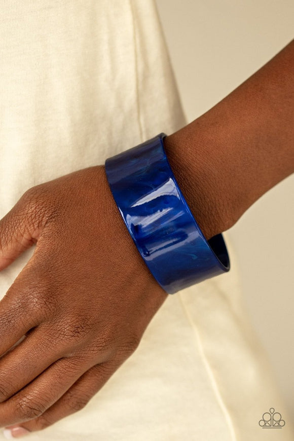 Glaze Over - blue - Paparazzi bracelet - Glitzygals5dollarbling Paparazzi Boutique 