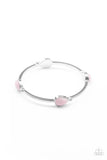 Paparazzi Dewdrop Dancing - Pink - Bangle Bracelet - Glitzygals5dollarbling Paparazzi Boutique 