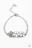 Flowering Fiji White Bracelet - Glitzygals5dollarbling Paparazzi Boutique 