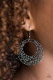 Paparazzi Wistfully Winchester - Black Filigree Earrings - Glitzygals5dollarbling Paparazzi Boutique 