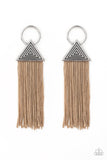Paparazzi Oh My GIZA Brown Fringe Earrings - Glitzygals5dollarbling Paparazzi Boutique 
