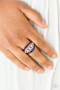 Paparazzi Trending Treasure - Purple - White Rhinestones - Ring - Glitzygals5dollarbling Paparazzi Boutique 