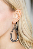 Glitz Fit - black - Paparazzi earrings - Glitzygals5dollarbling Paparazzi Boutique 