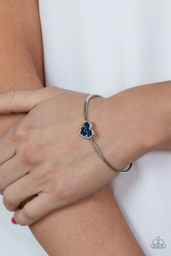 Paparazzi Heart of Ice Blue Bracelet - Glitzygals5dollarbling Paparazzi Boutique 