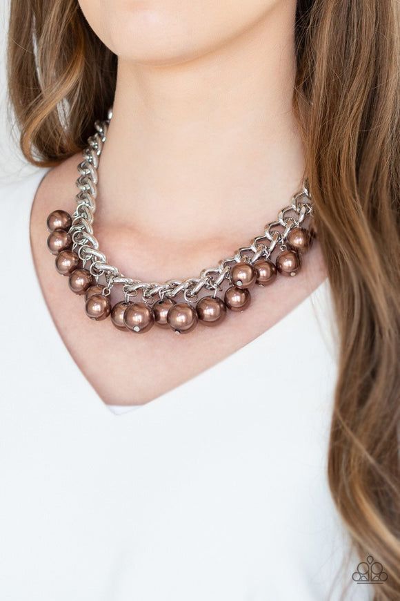 Paparazzi Get Off My Runway Brown Necklace - Glitzygals5dollarbling Paparazzi Boutique 