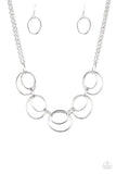 Paparazzi Necklace ~ Urban Orbit - Silver - Glitzygals5dollarbling Paparazzi Boutique 