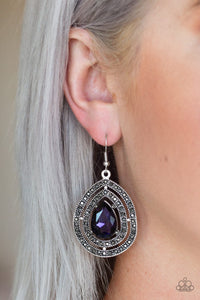 Paparazzi “Royal Squad” Purple Earrings - Glitzygals5dollarbling Paparazzi Boutique 